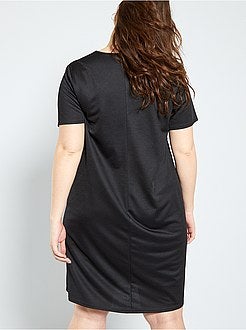 Vestido com decote dourado - Kiabi