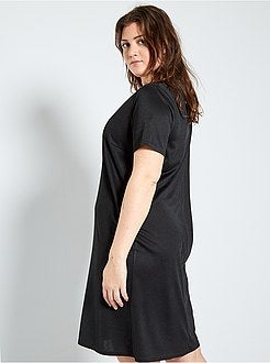 Vestido com decote dourado - Kiabi