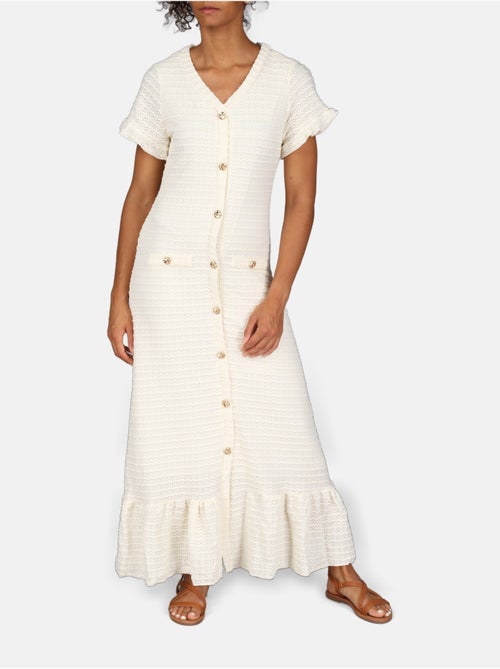 Vestido com decote em V - Kiabi Vestido com decote em V - Kiabi