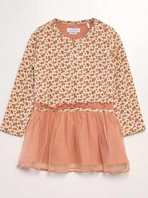 Vestido com efeito 2 em 1 - 'Van Gennip' - Kiabi