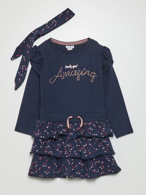 Vestido com efeito 2 em 1 - Kiabi
