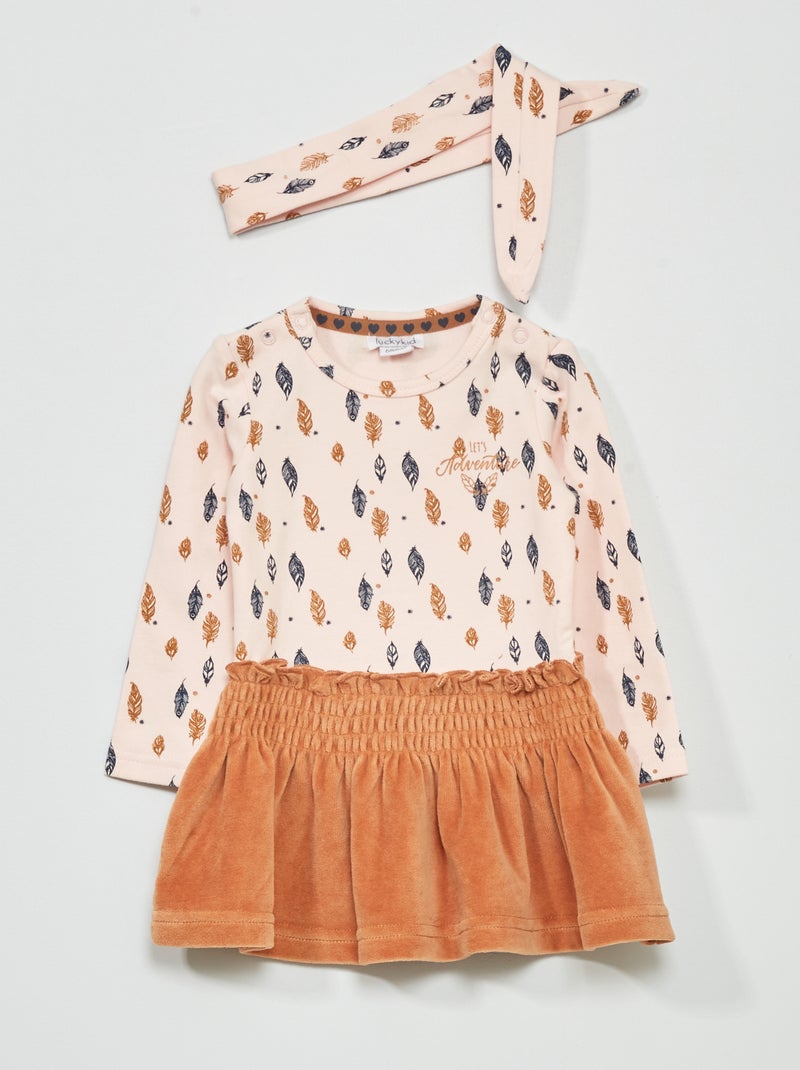 Vestido com efeito 2 em 1 ROSA - Kiabi