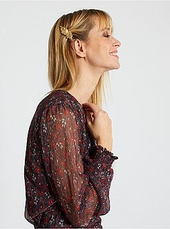 Vestido com efeito drapejado - Kiabi