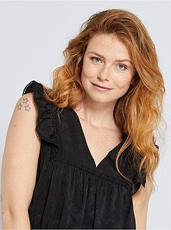 Vestido com efeito jacquard - Kiabi