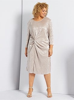 Vestido com efeito lamé - Kiabi