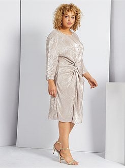 Vestido com efeito lamé - Kiabi