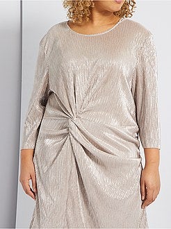 Vestido com efeito lamé - Kiabi