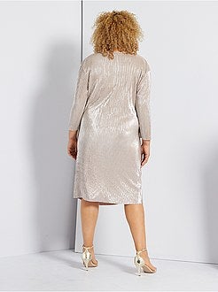 Vestido com efeito lamé - Kiabi