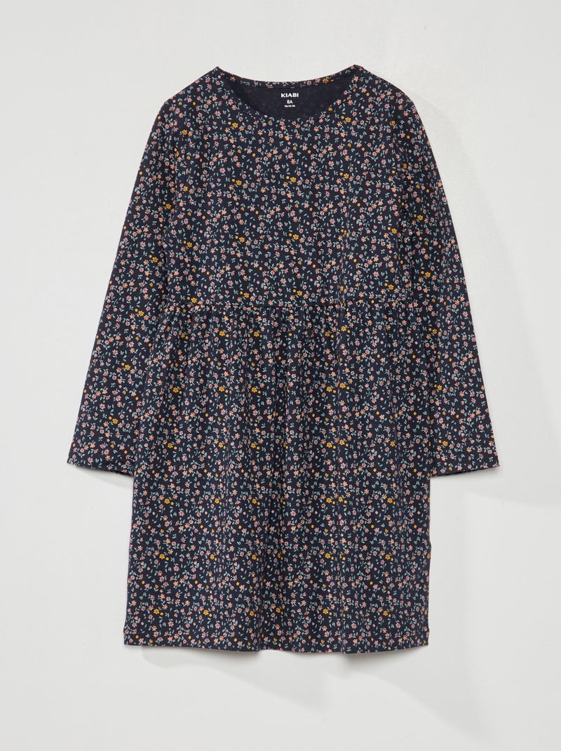 Vestido com estampado AZUL - Kiabi