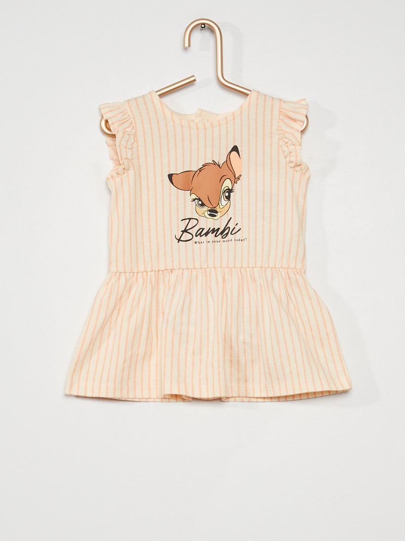 Vestido com estampado 'Bambi' LARANJA - Kiabi