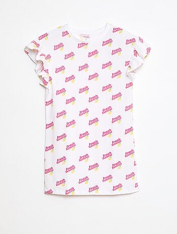 Vestido com estampado de fantasia