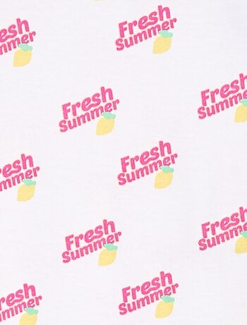 Vestido com estampado de fantasia