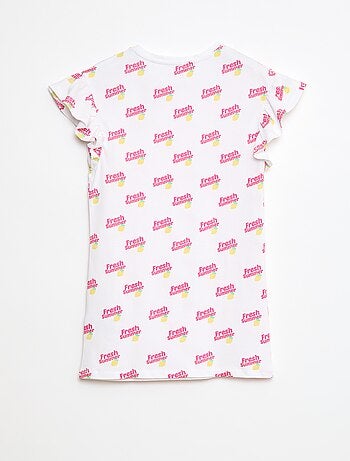 Vestido com estampado de fantasia