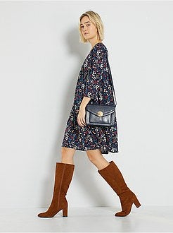 Vestido com estampado 'flores' - Kiabi