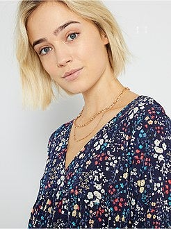 Vestido com estampado 'flores' - Kiabi