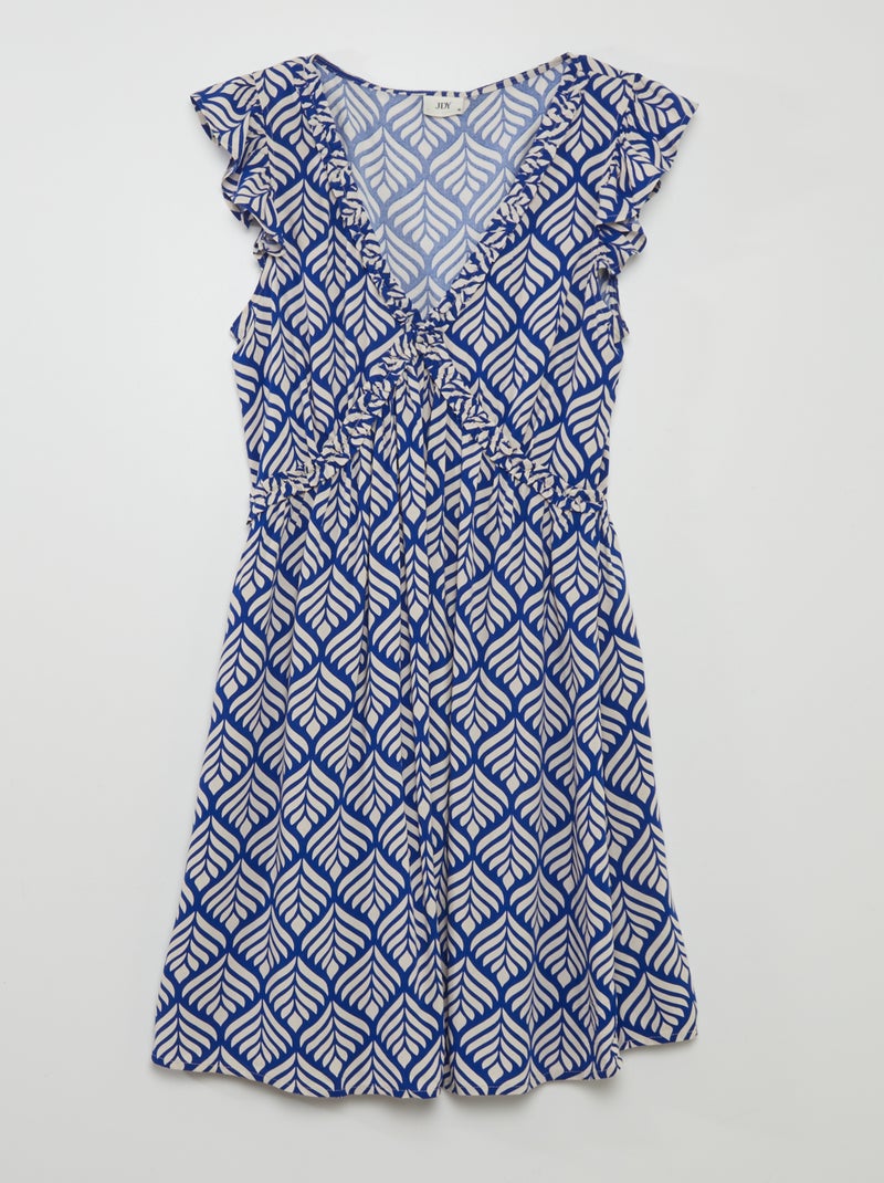 Vestido com estampado 'JDY' AZUL - Kiabi