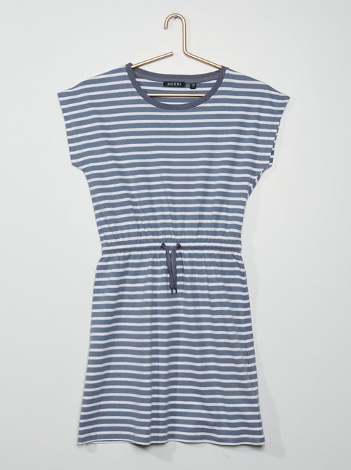 Vestido com estampado 'riscas' - Kiabi