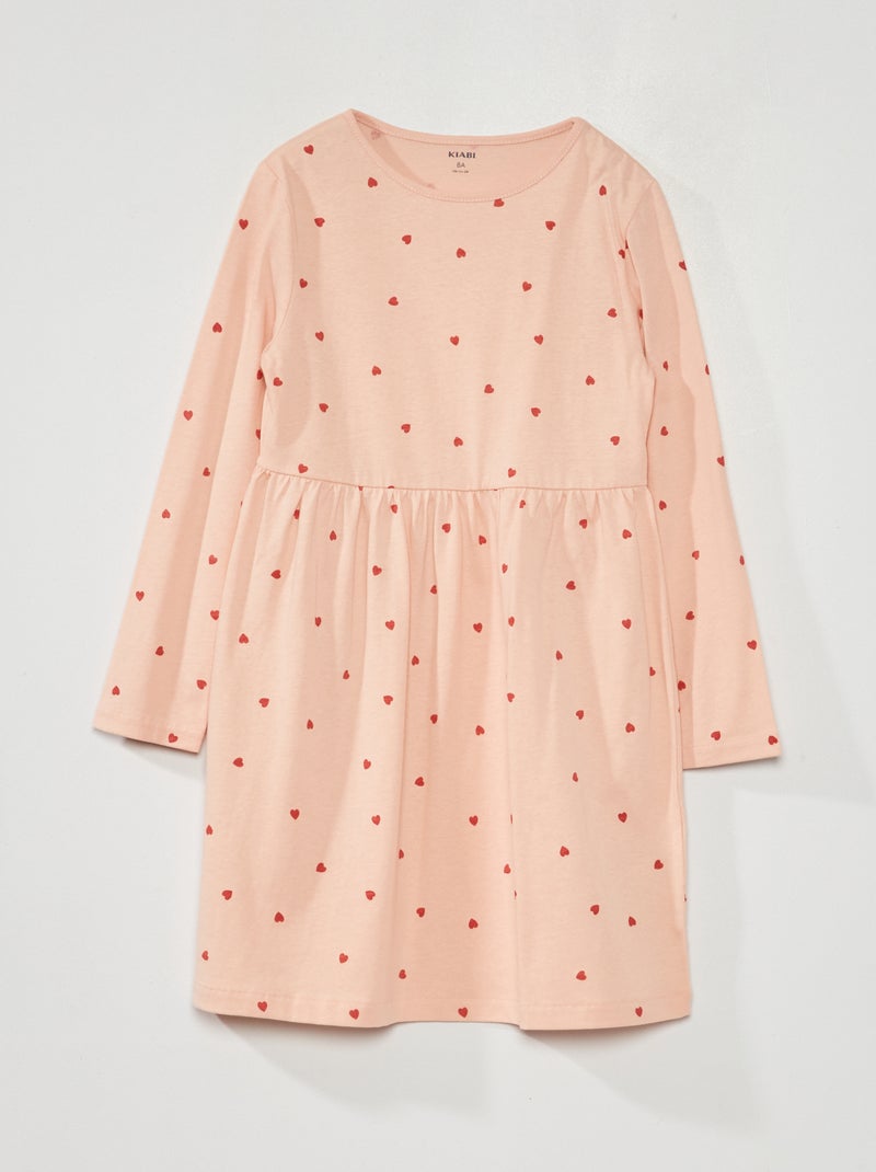 Vestido com estampado ROSA - Kiabi