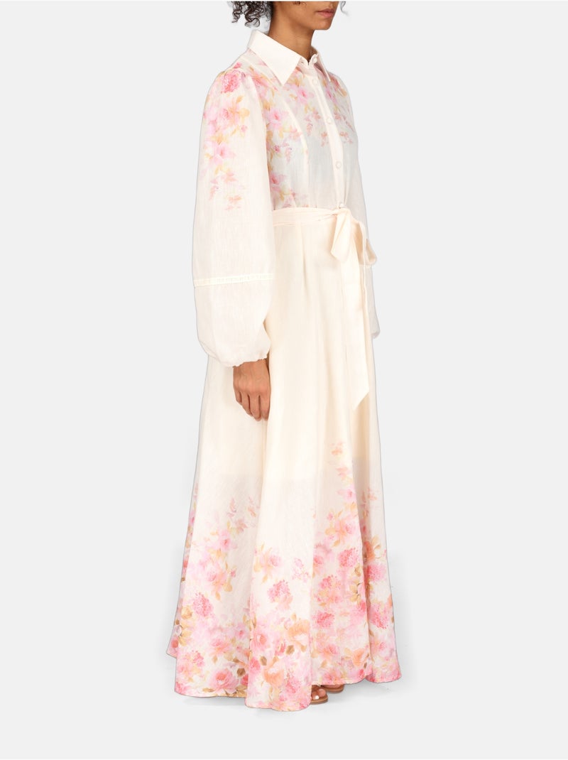 Vestido com estampados Laranja - Kiabi