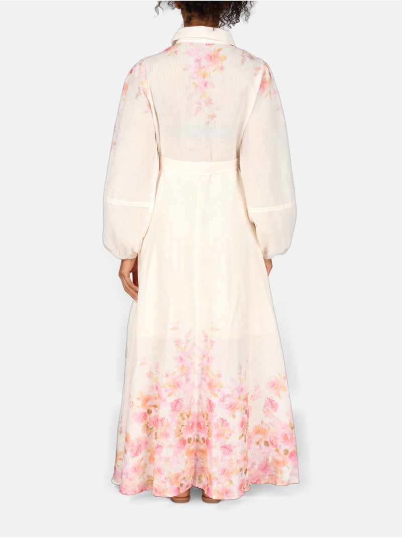 Vestido com estampados Laranja - Kiabi