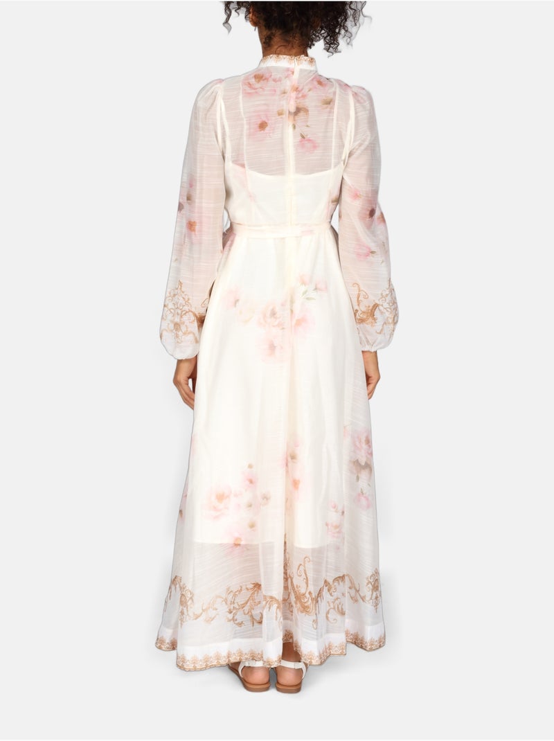 Vestido com estampados Rosa - Kiabi