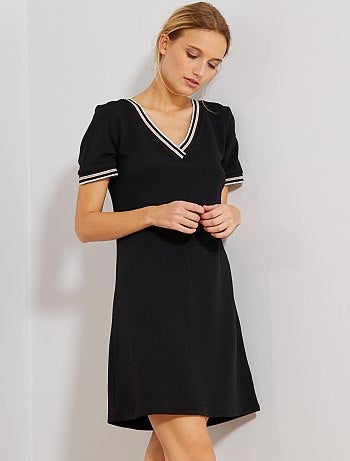 Mulher do 34 até 48 - Vestido com faixas brilhantes - Kiabi