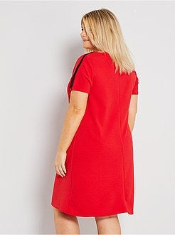 Vestido com faixas nos ombros - Kiabi