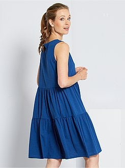 Vestido com folhos 'JDY' - Kiabi