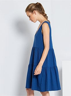 Vestido com folhos 'JDY' - Kiabi