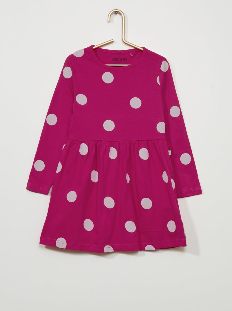 Vestido com forma larga Fuxia - Kiabi