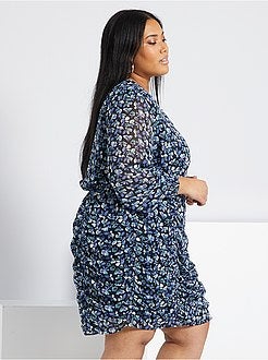 Vestido com franzidos - Kiabi