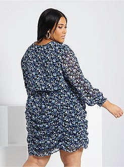 Vestido com franzidos - Kiabi