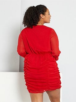 Vestido com franzidos - Kiabi