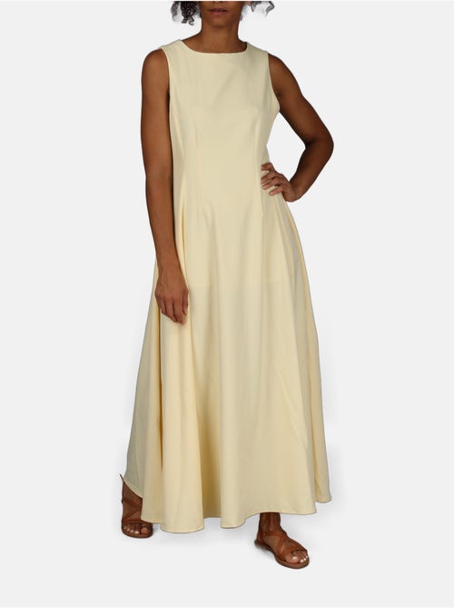 Vestido com gola arredondada - Kiabi