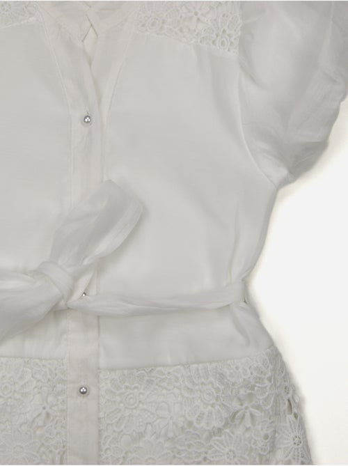 Vestido com gola de camisa - Kids Star - Kiabi