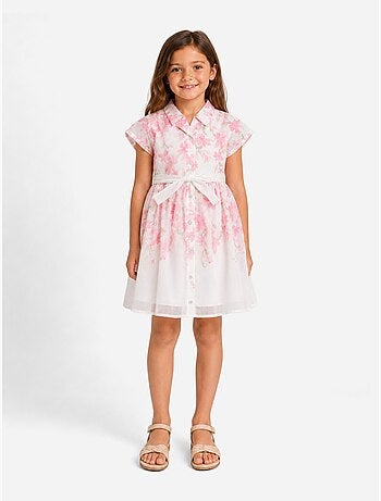 Vestido com gola de camisa - Kids Star