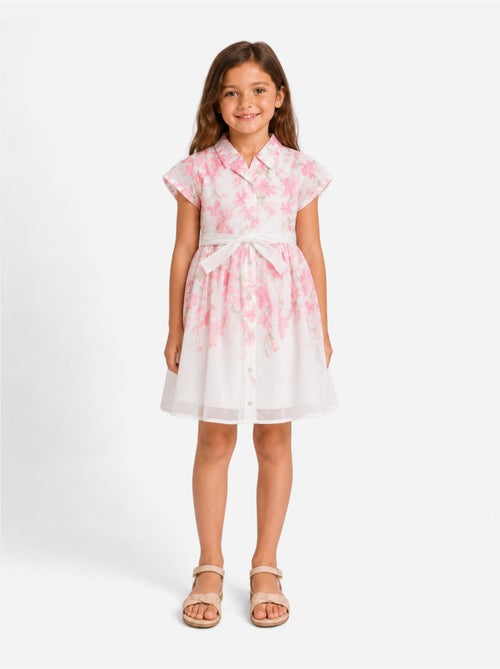 Vestido com gola de camisa - Kids Star - Kiabi