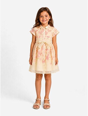 Vestido com gola de camisa - Kids Star