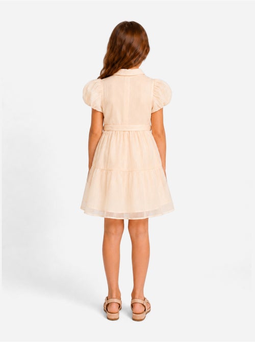 Vestido com gola de camisa - Kids Star - Kiabi