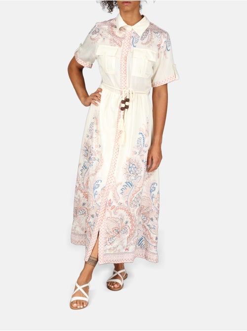 Vestido com gola de camisa - Kiabi