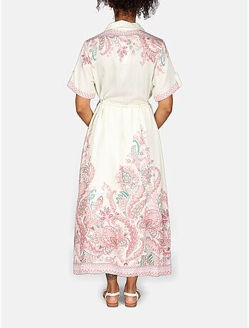 Vestido com gola de camisa