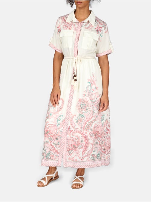 Vestido com gola de camisa - Kiabi