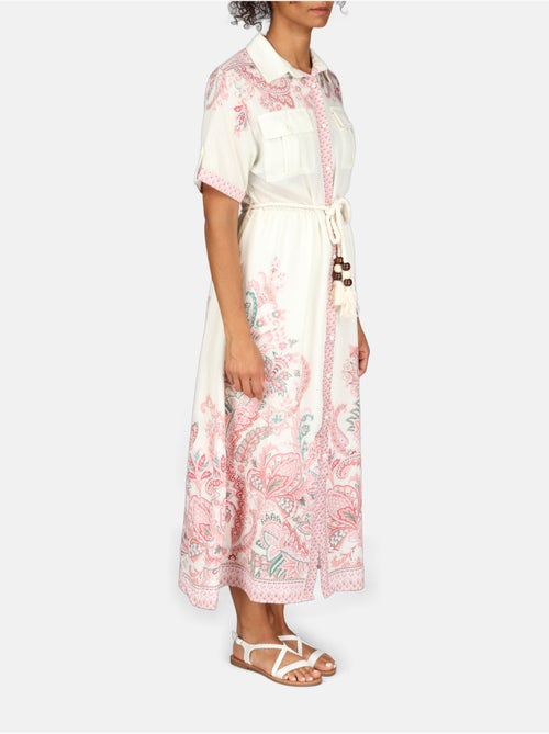 Vestido com gola de camisa - Kiabi