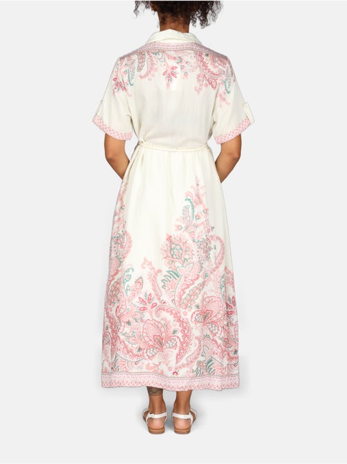 Vestido com gola de camisa - Kiabi