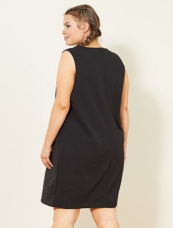 Vestido com gola de laços - Kiabi