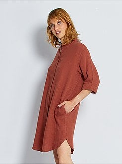 Vestido com gola mao 'JDY' - Kiabi