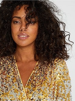 Vestido com lantejoulas - Kiabi