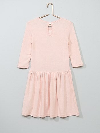 Vestido com lantejoulas em malha suave - Kiabi