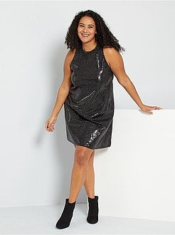 Vestido com lantejoulas - Kiabi