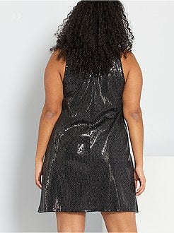 Vestido com lantejoulas - Kiabi